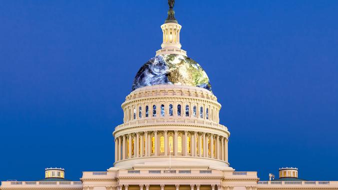 Capitol with Earth Dome