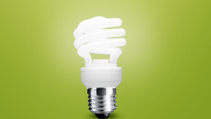 Green lightbulb