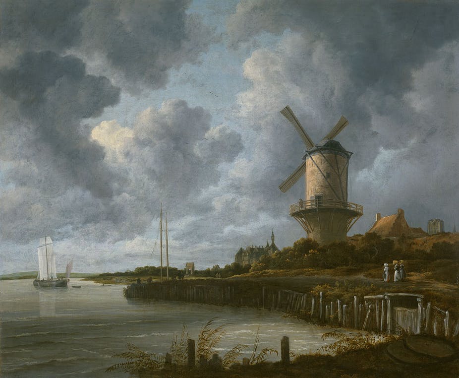 作为艺术的基础设施:Jacob van Ruisdael，《在Wijk bij Duurstede的风车》，大约1670年。阿姆斯特丹国立博物馆，CC BY-ND