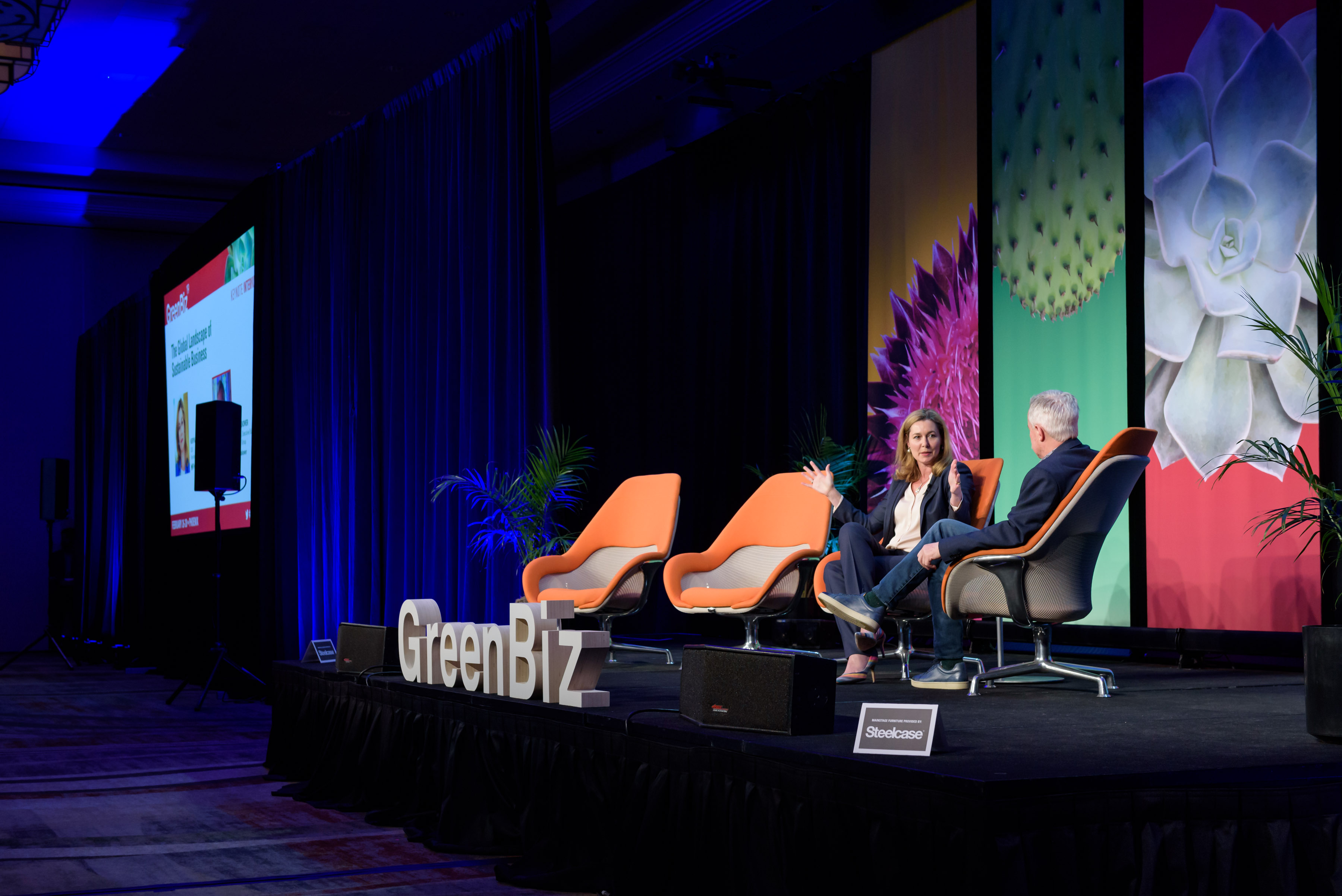 GreenBiz 19 keryn james and joel makower