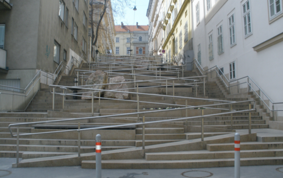 维也纳的无障碍楼梯