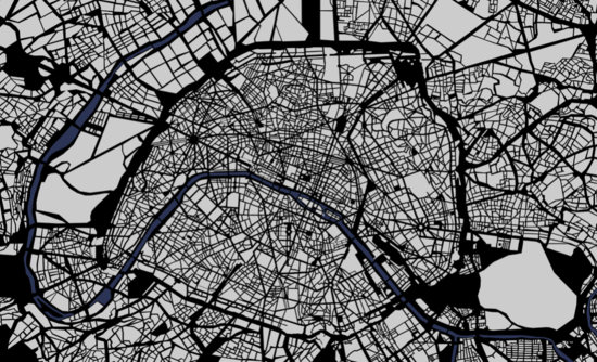 巴黎地图插图