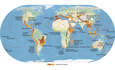 一个世界地图上生物多样性热点