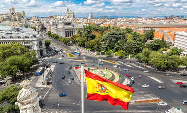 西班牙马德里的Cibeles广场