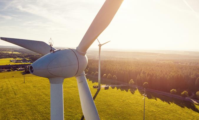 Wind turbine flyover