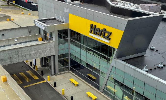 Hertz rental car location at JFK