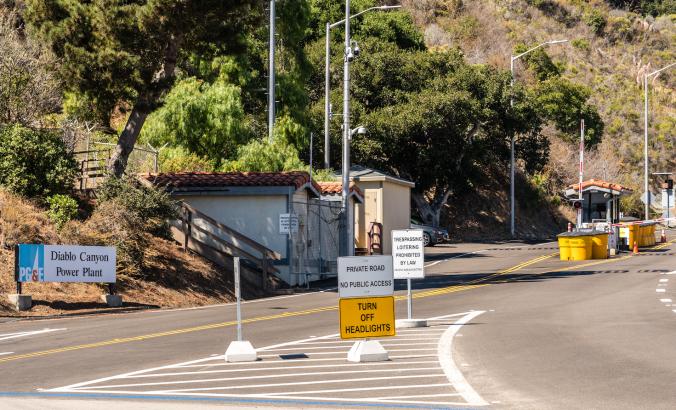 Diablo Canyon nuclear plant entrance